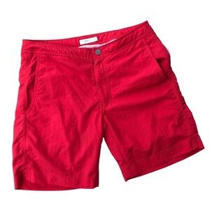 Onia The Calder Nylon Build in Mesh Light Weight Mens Red Swim Shorts Trunks 30
